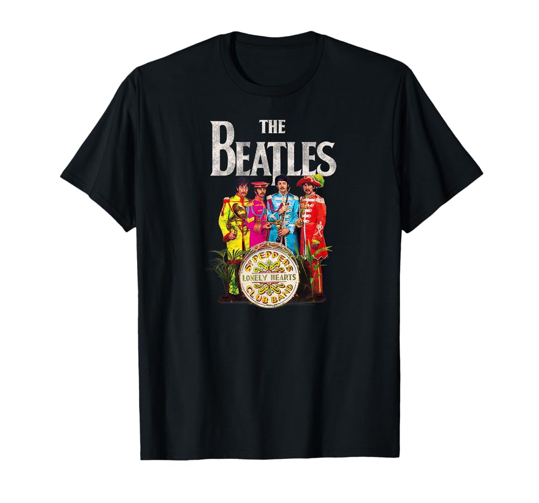 Amazon | ビートルズ サージェントペッパードラム Tシャツ | T